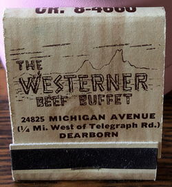 The Westerner - Matchbook (newer photo)